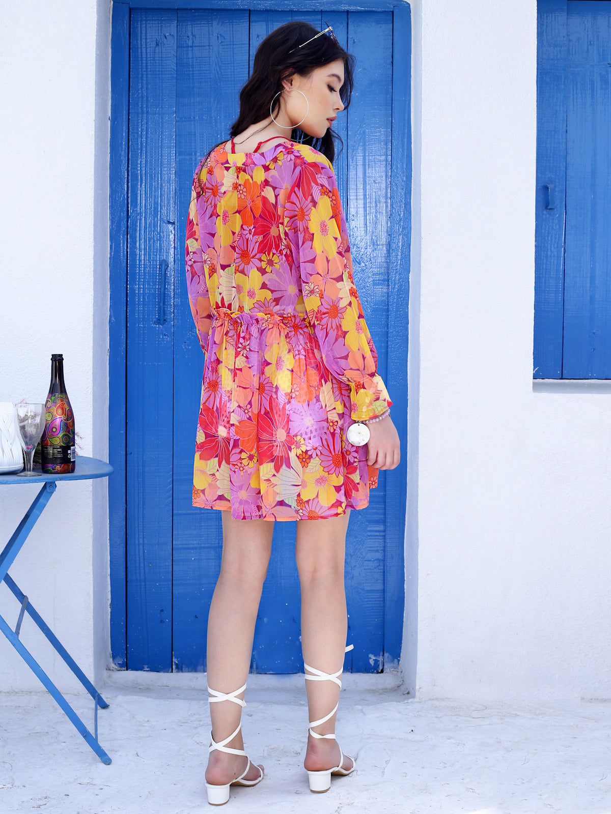 Multi Floral Mini Shrug