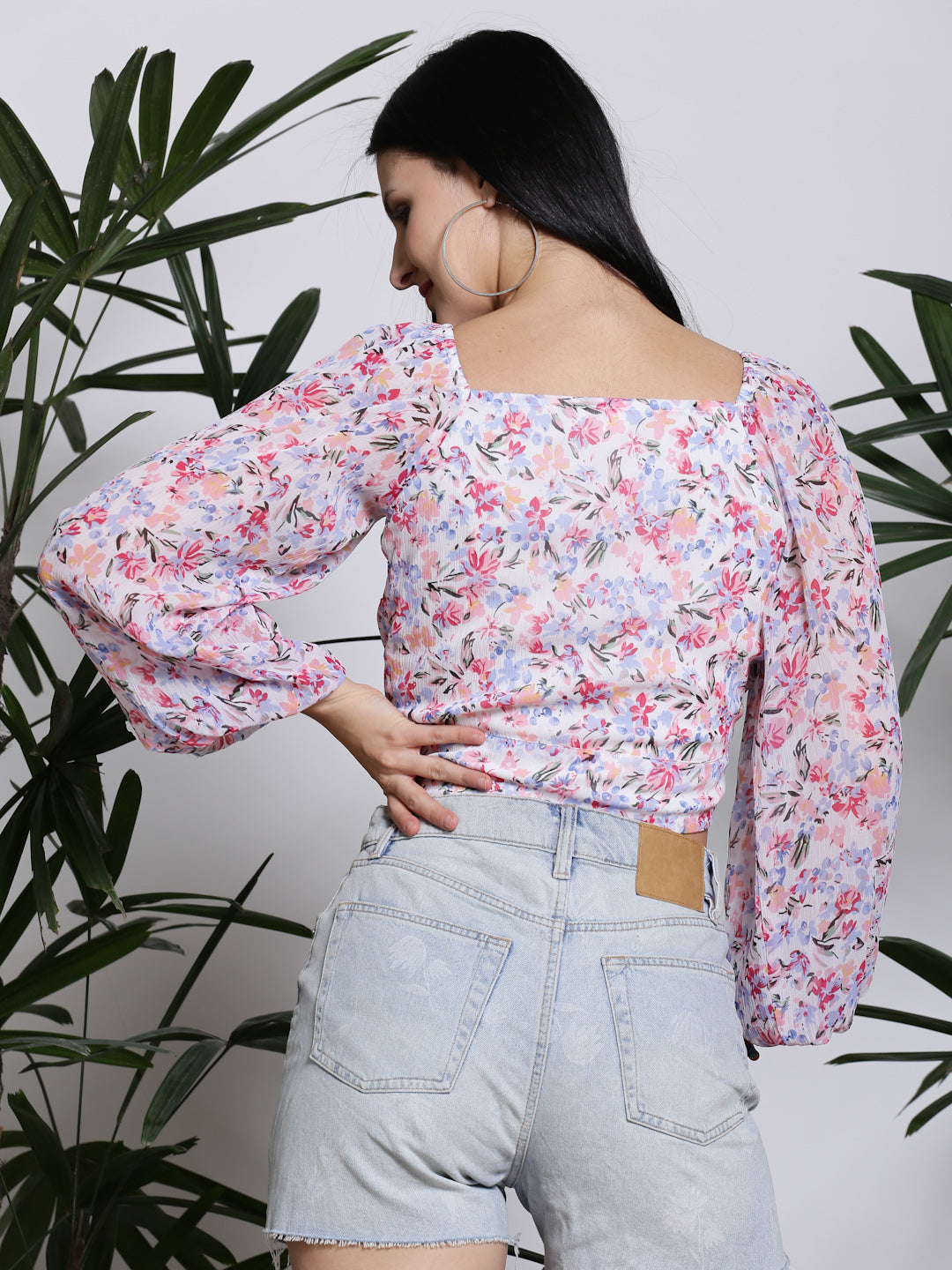 Sera White Floral Top