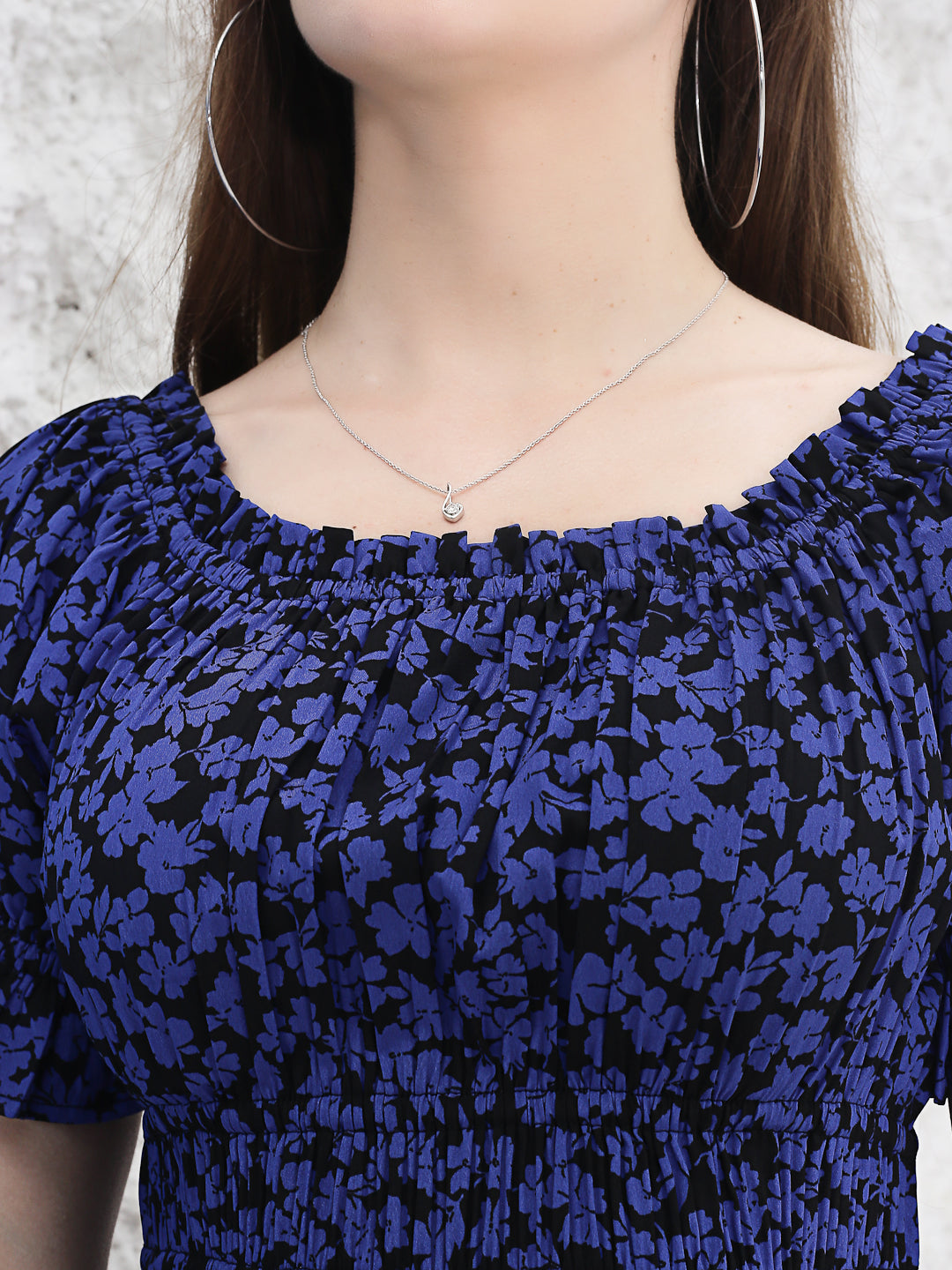 Blue Floral Dress