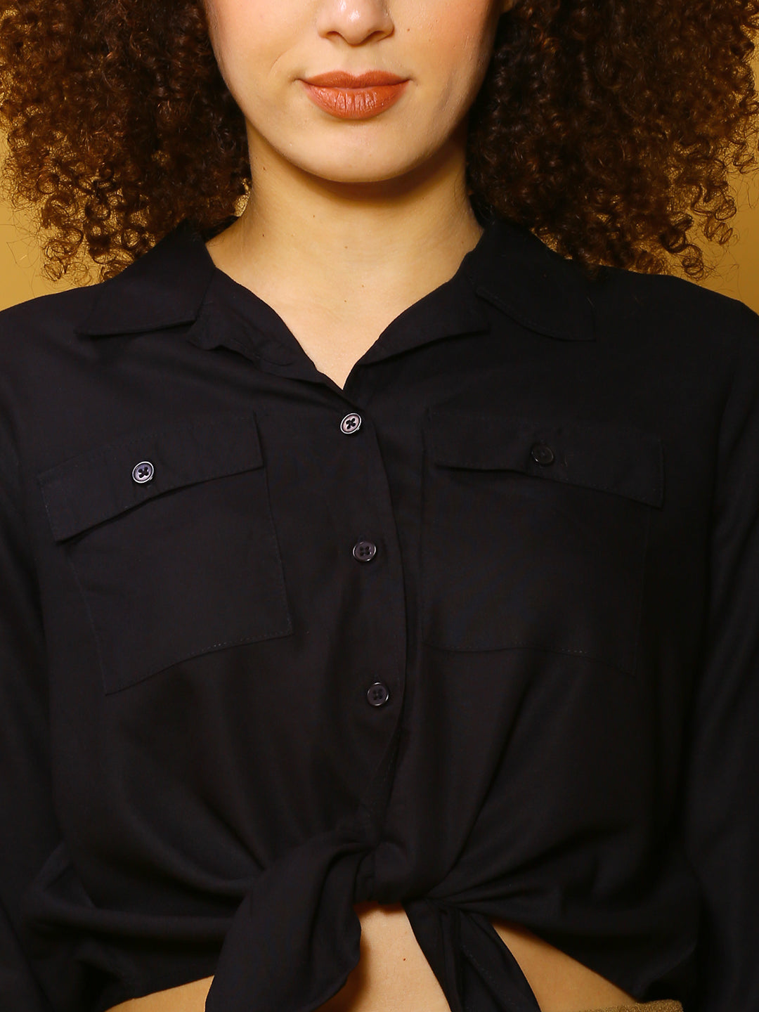 Black Solid Top