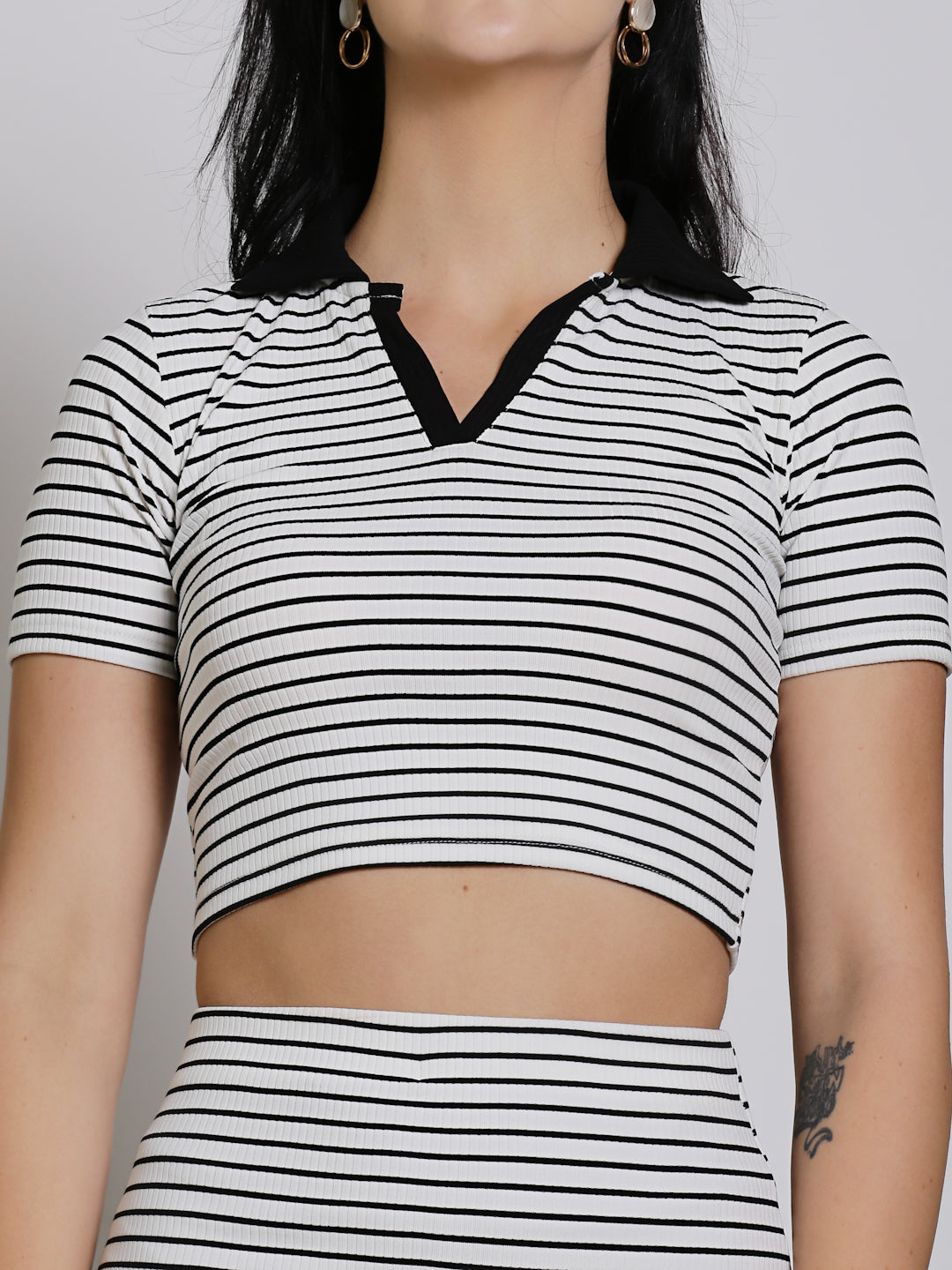 Black Top Skirt Cord-Set