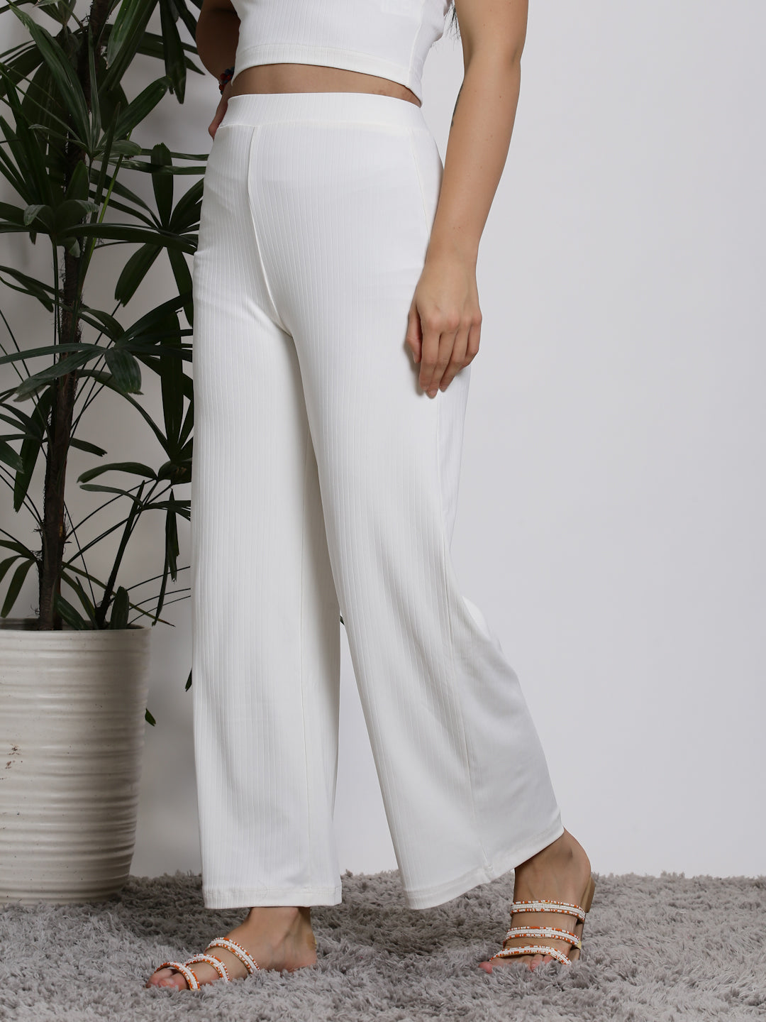 Beige Slip Palazzo