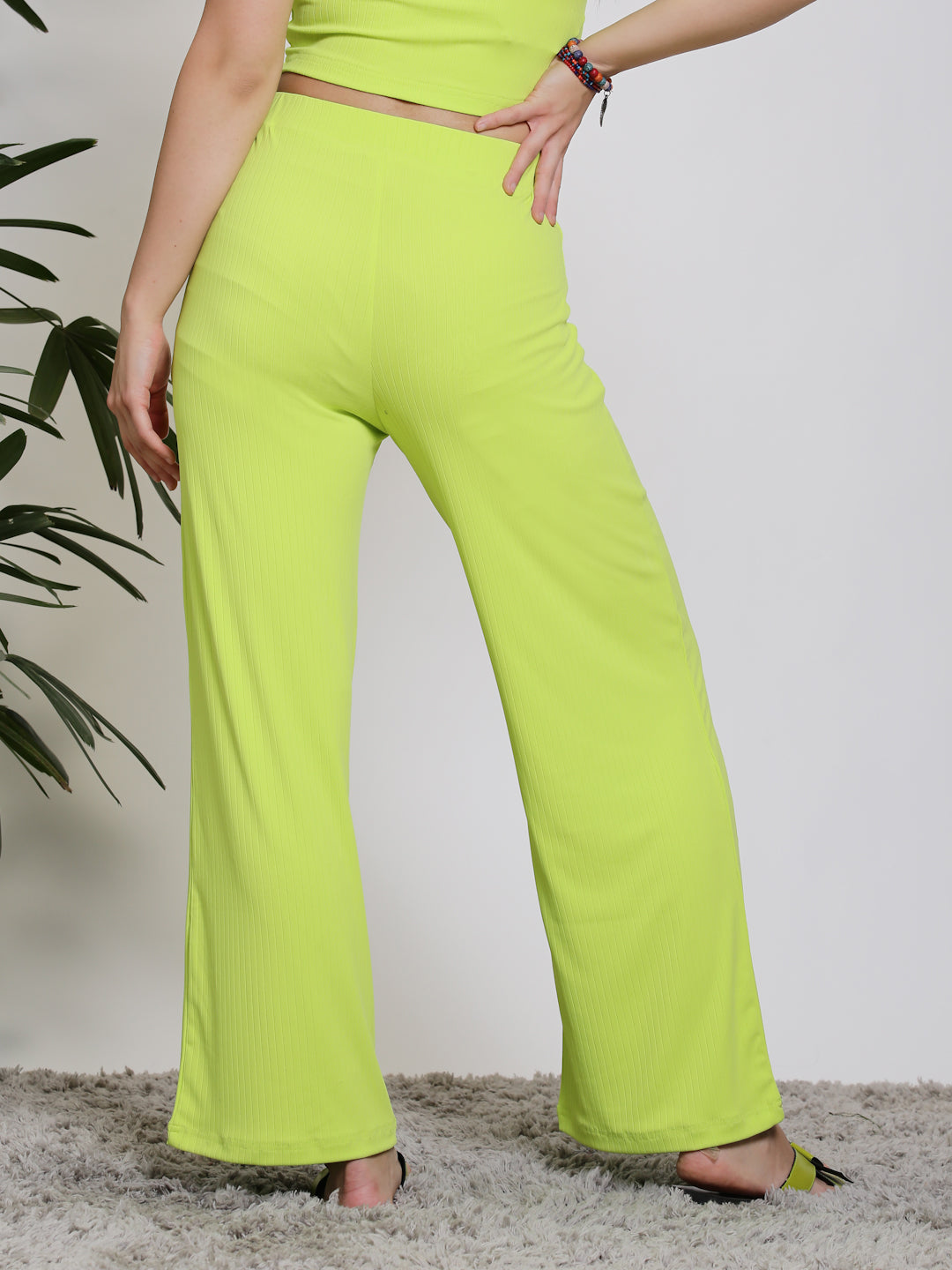 Lime Slip-On Palazzo