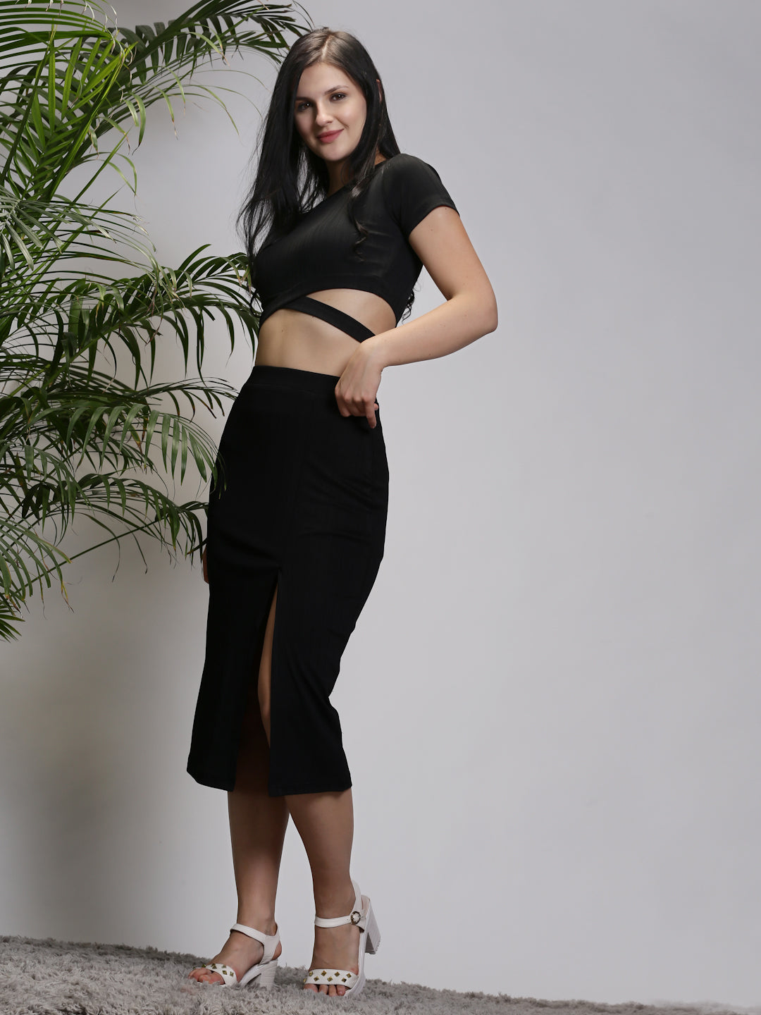 Black Top Skirt Co-Ord