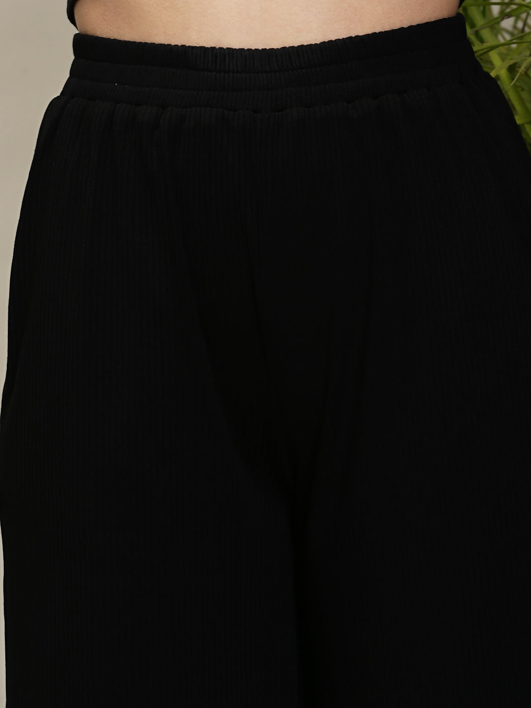 Black Top Capri Cord-Set