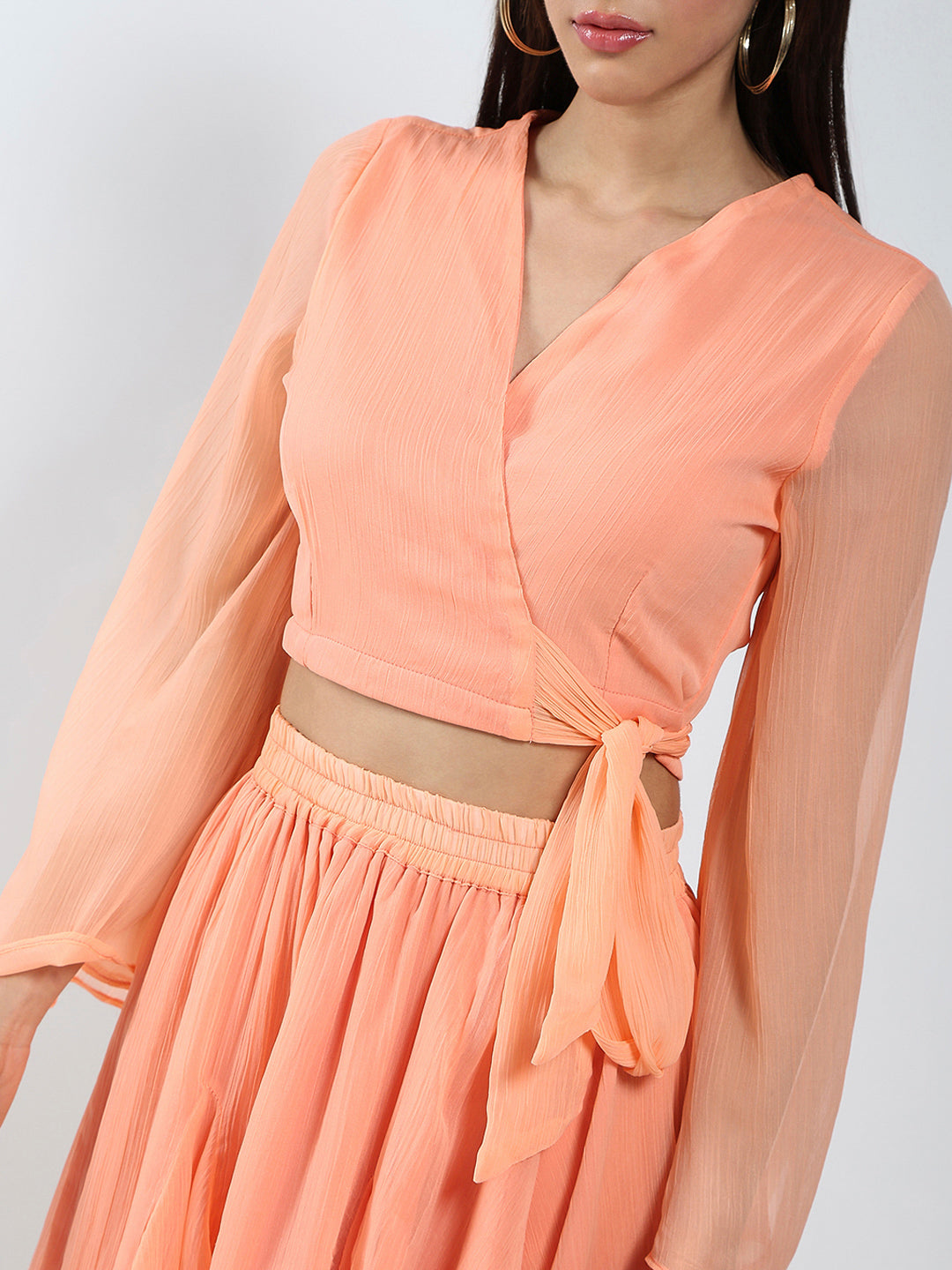 Coral Top Skirt Cord-Set