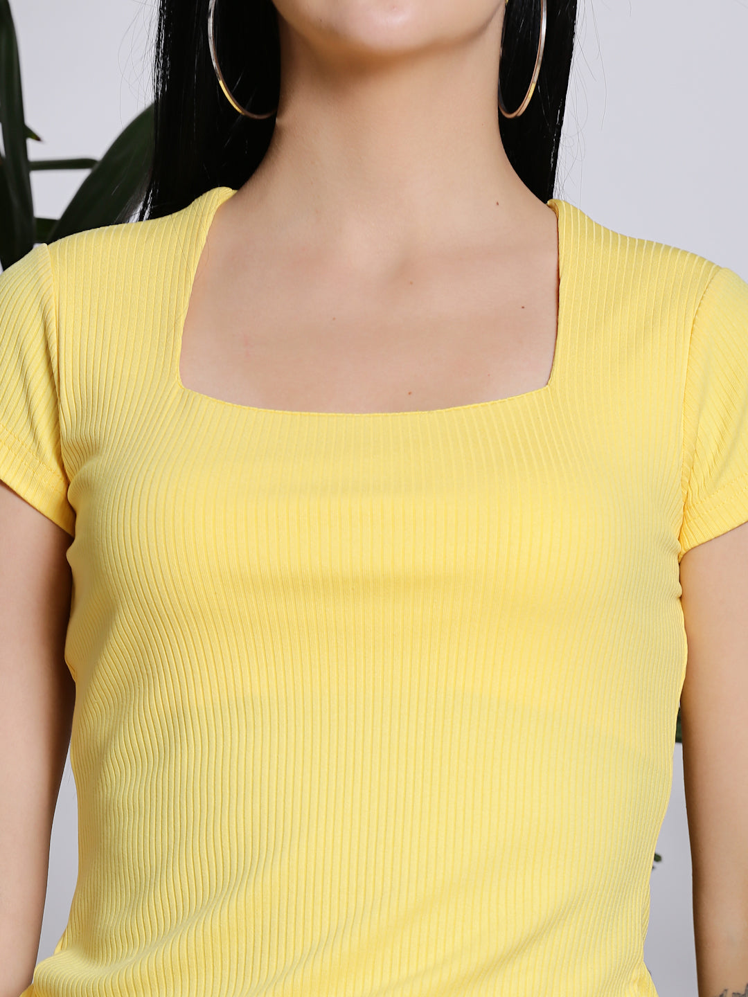 Yellow Crop Top