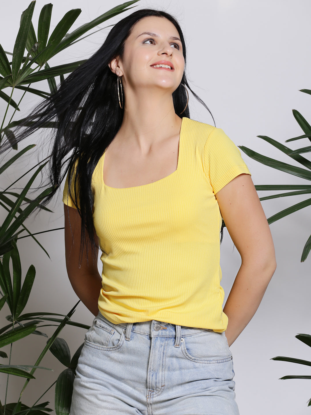 Yellow Crop Top