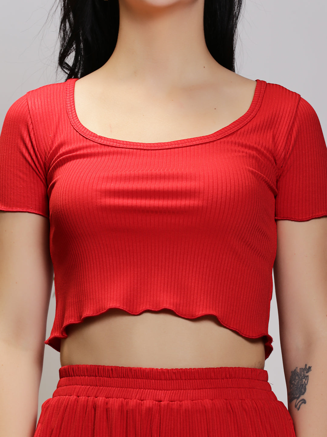 Red Top Skirt Cord-Set