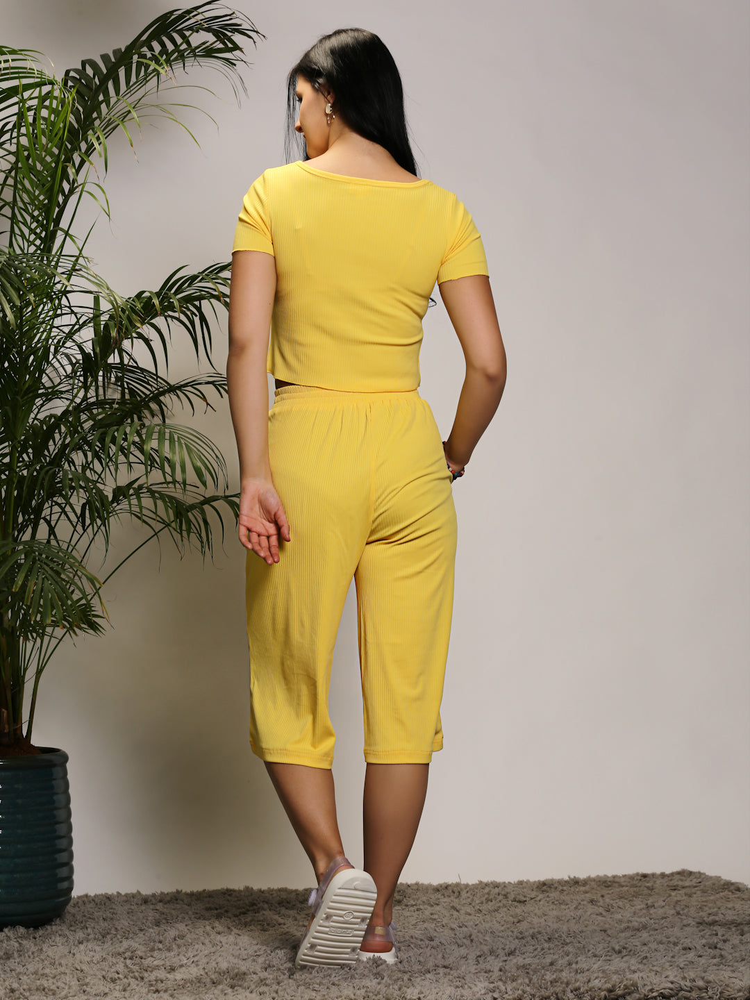 Yellow Top Capri Cord