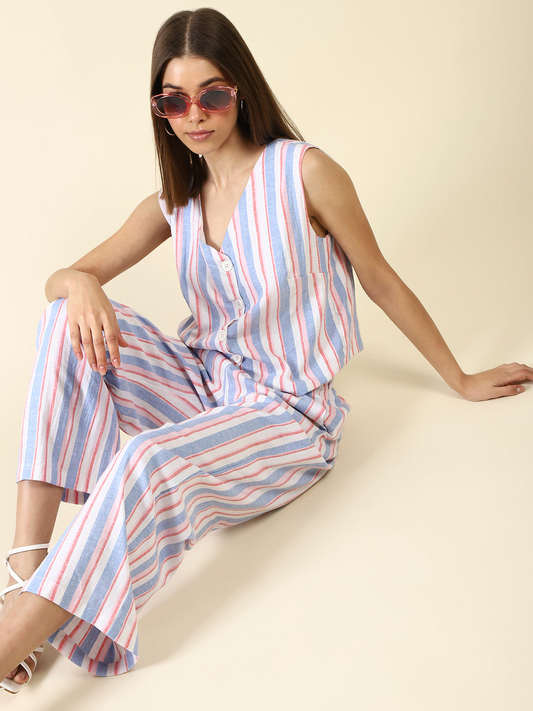 White stripe cord-set