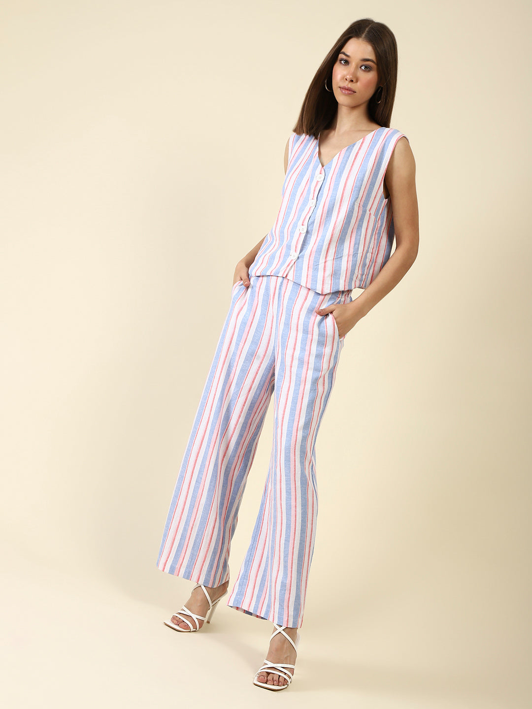 White stripe cord-set