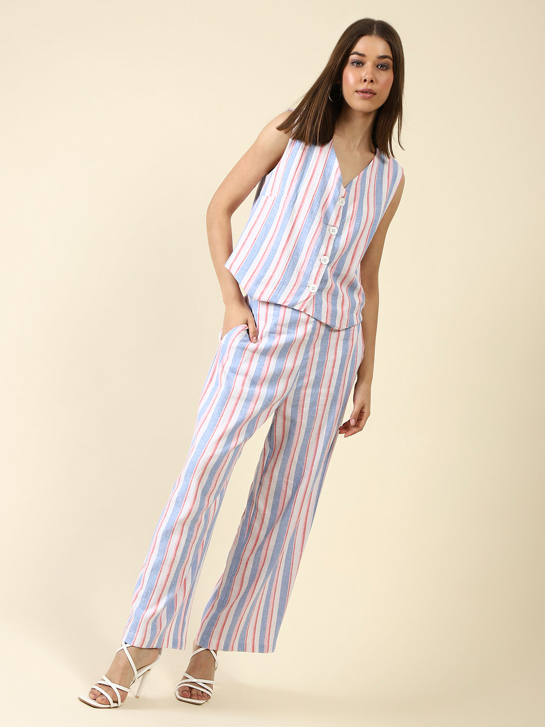 White stripe cord-set