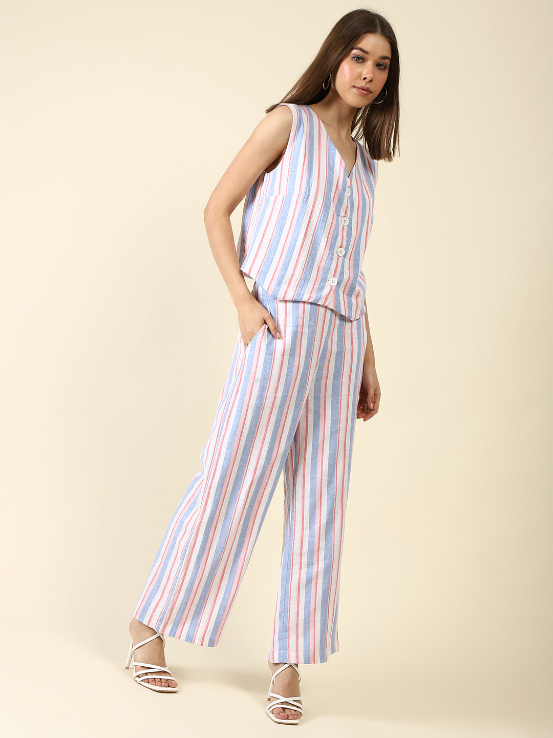 White stripe cord-set