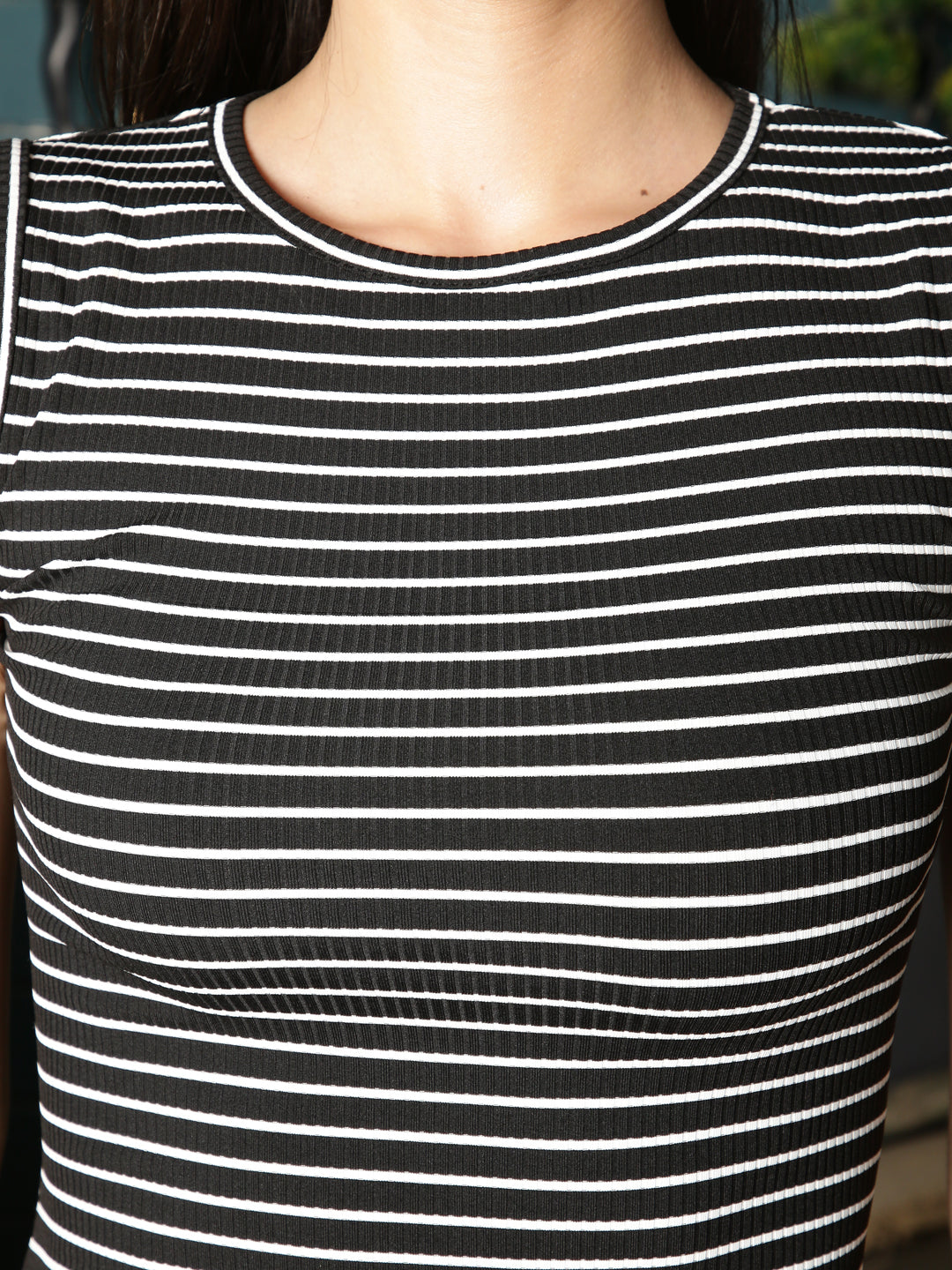 Stripe Knit Bodycon Dress