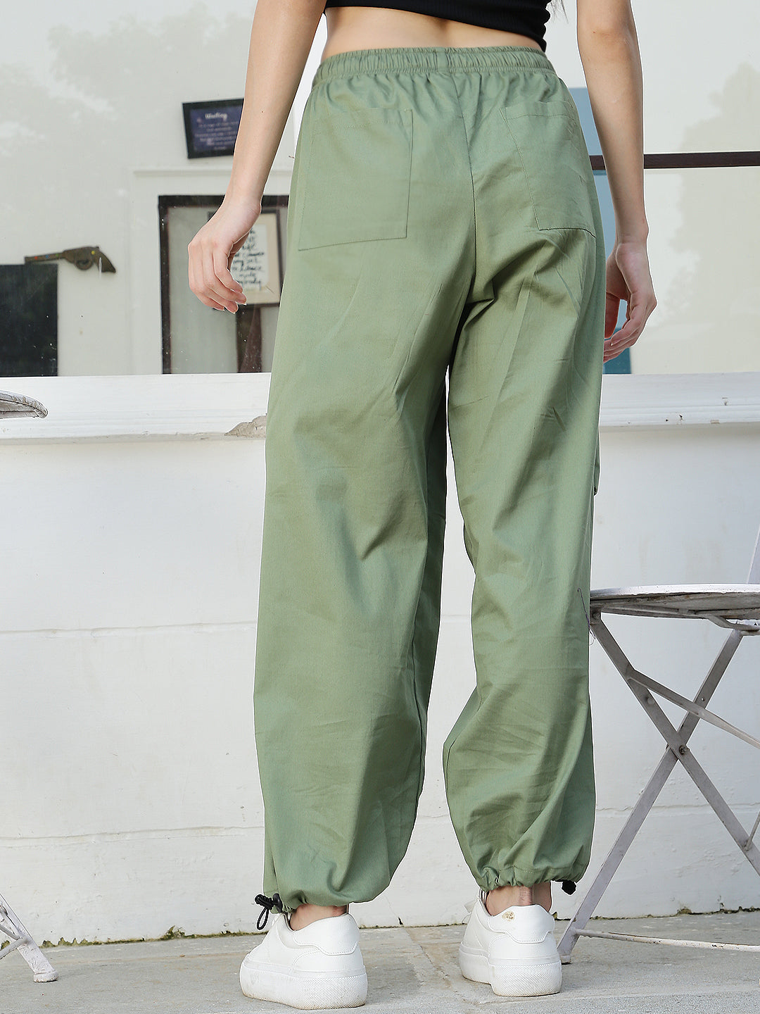 Green TencelCargo Trouser
