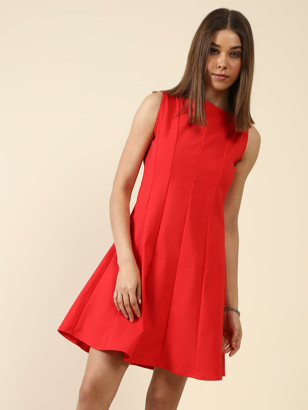 Red A-Line Mini Dress