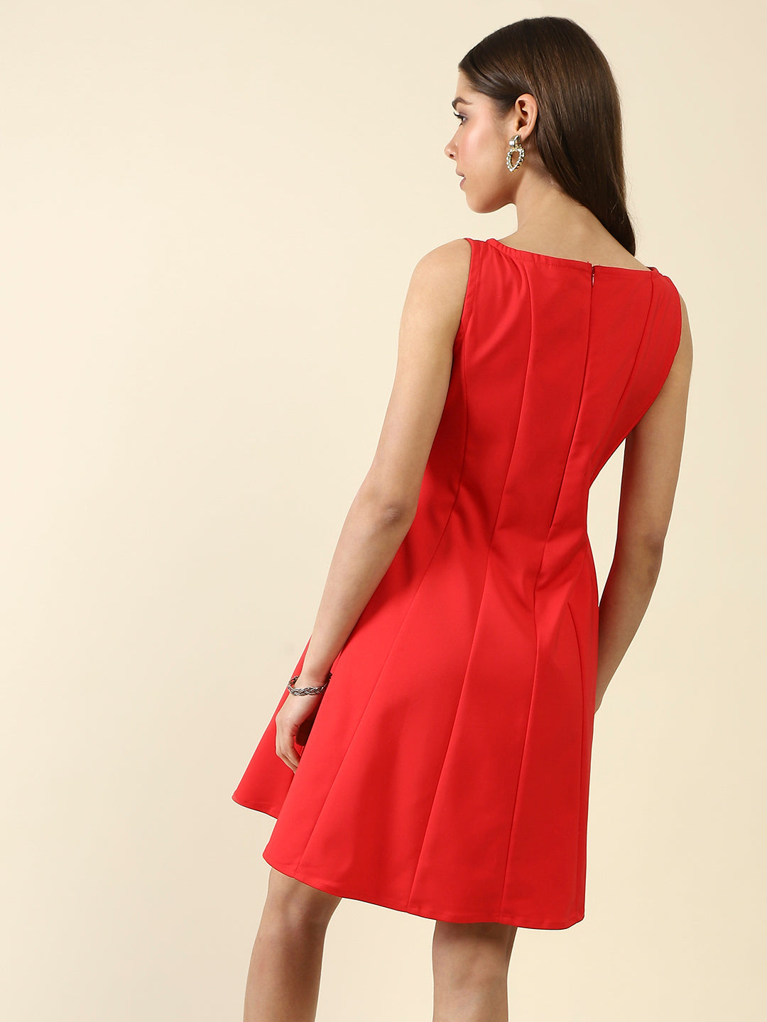 Red A-Line Mini Dress