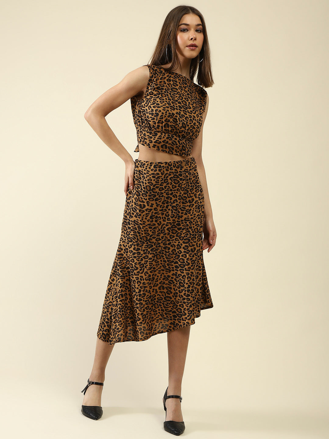 Brown Print cord-set