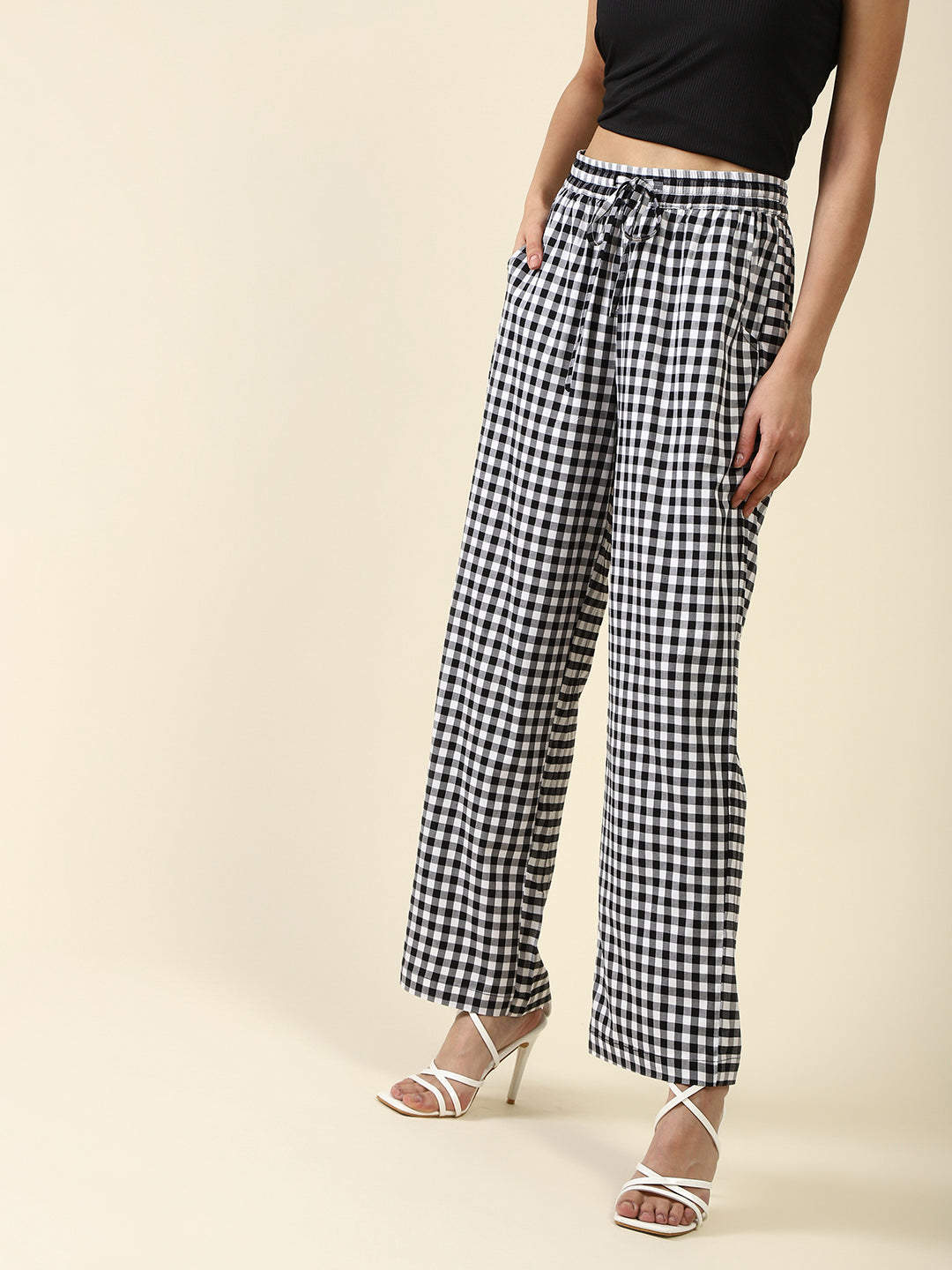 Black Print Trouser