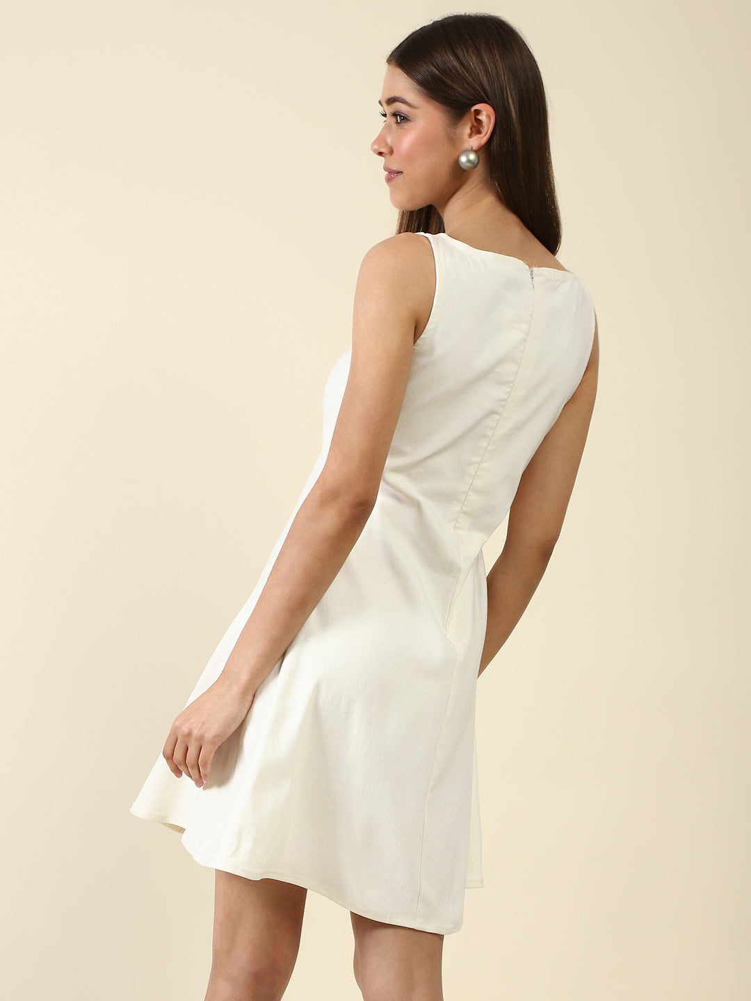 White A-Line Mini Dress