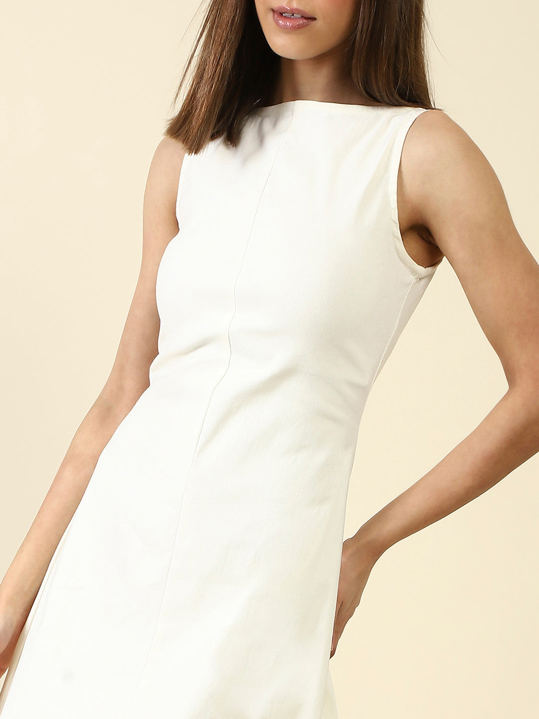 White A-Line Mini Dress