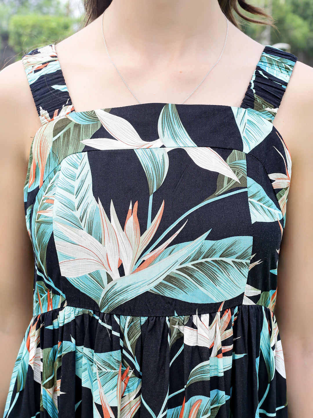 Premium Viscose fit & flare Midi Dress