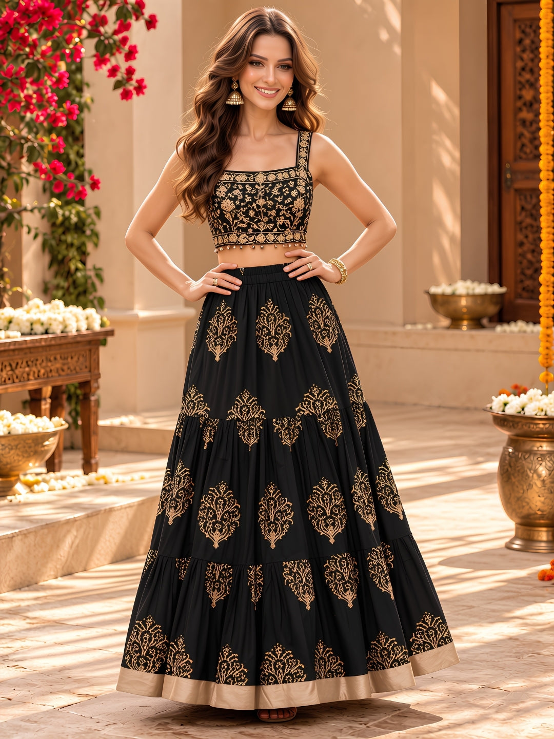 Cotton Garba & Dandiya Skirt