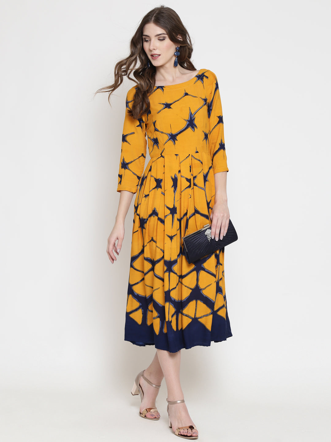 Tye & Dye box pleate dress