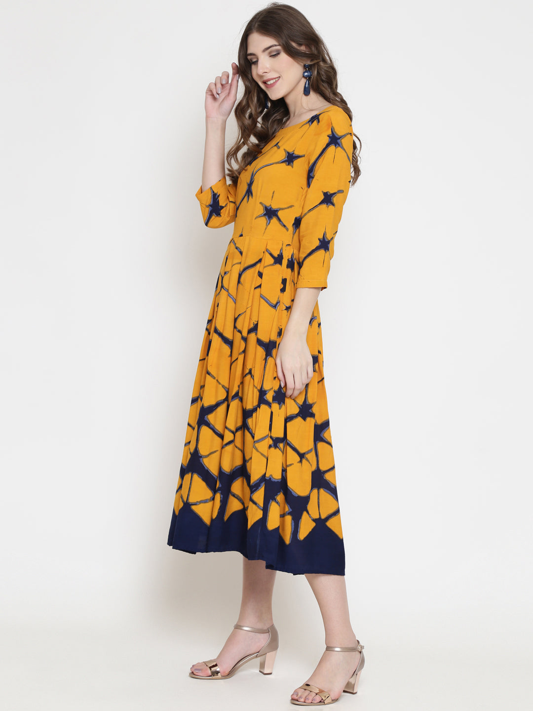 Tye & Dye box pleate dress