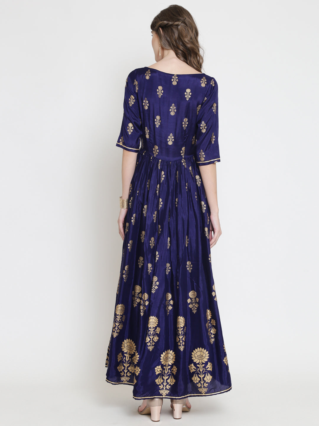 Taffeta silk slit front kurta