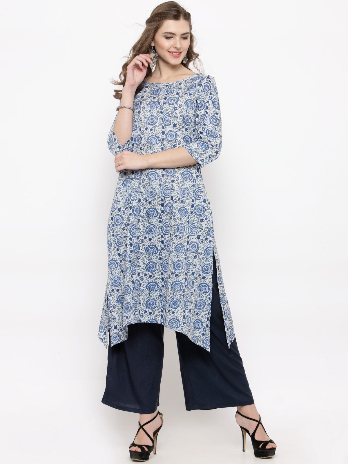 Print kurta with Palazzo