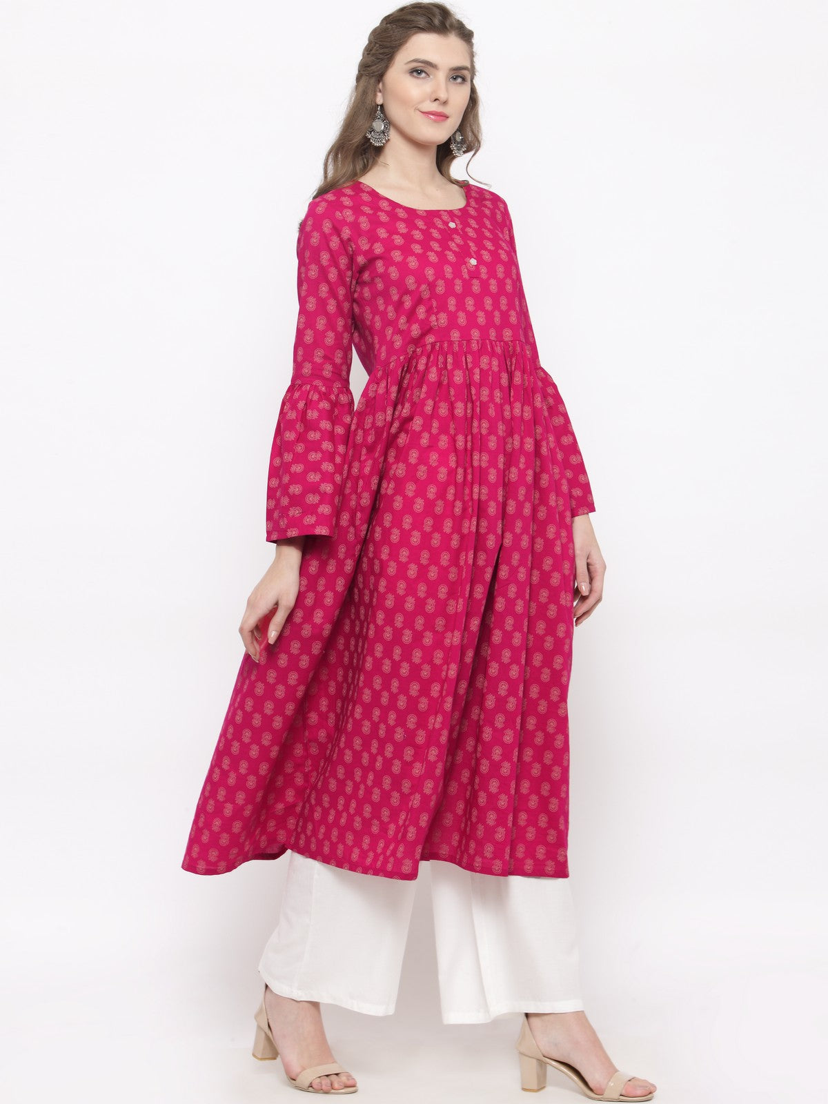 Bell sleeve Kurta with palazzo