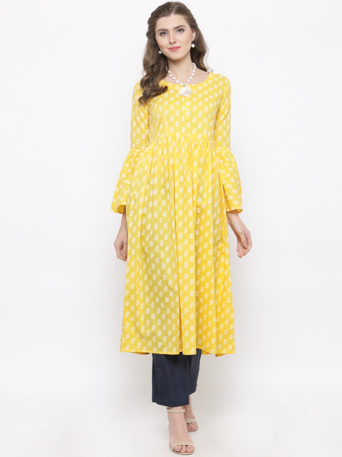 sleeve Kurta with palazzo