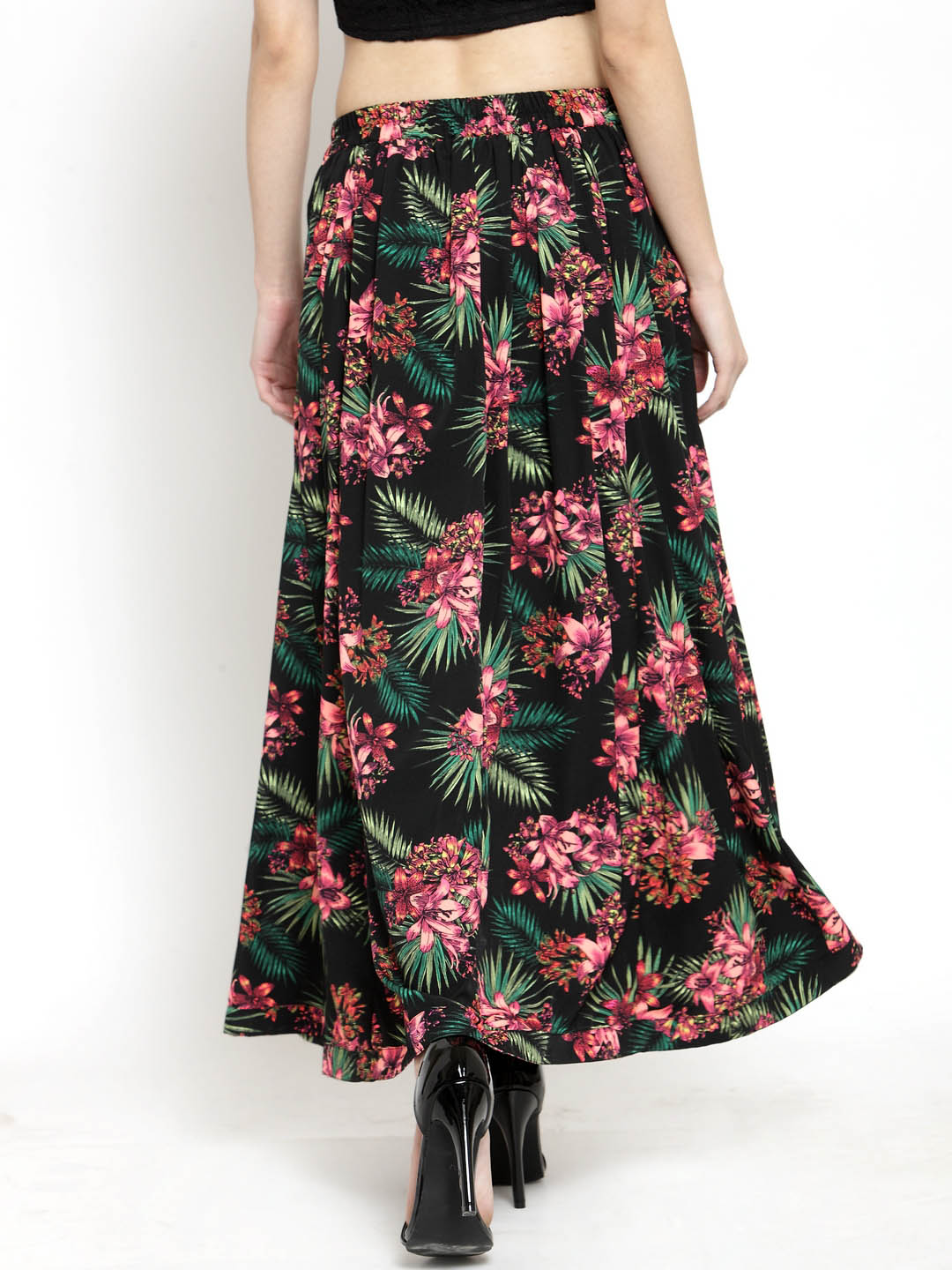 Printed Flared skirt