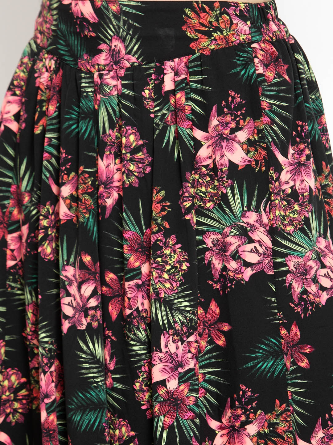 Printed Flared skirt