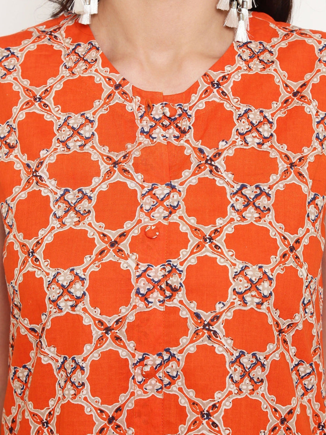 Pure Cotton Ethnic Print Kurta