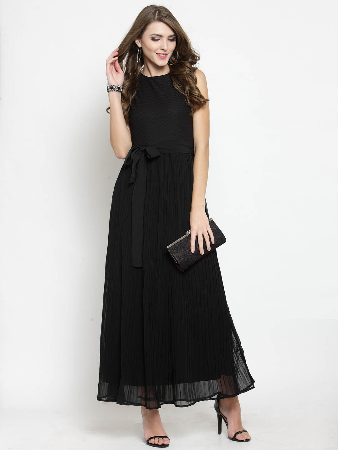 Women Pleated maxi dress