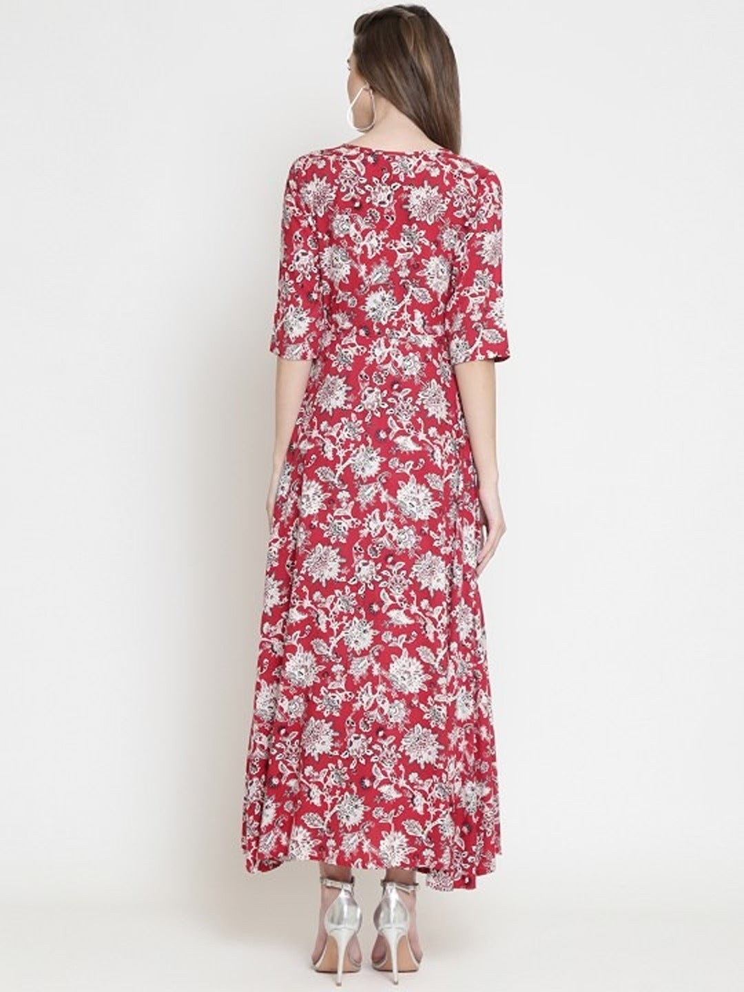 Flared floral print Kurta