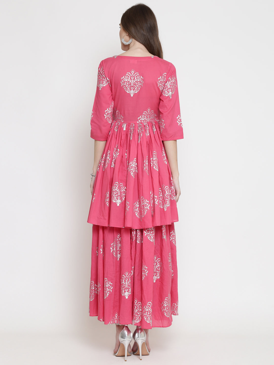 Layered Kurta with overlap front neck