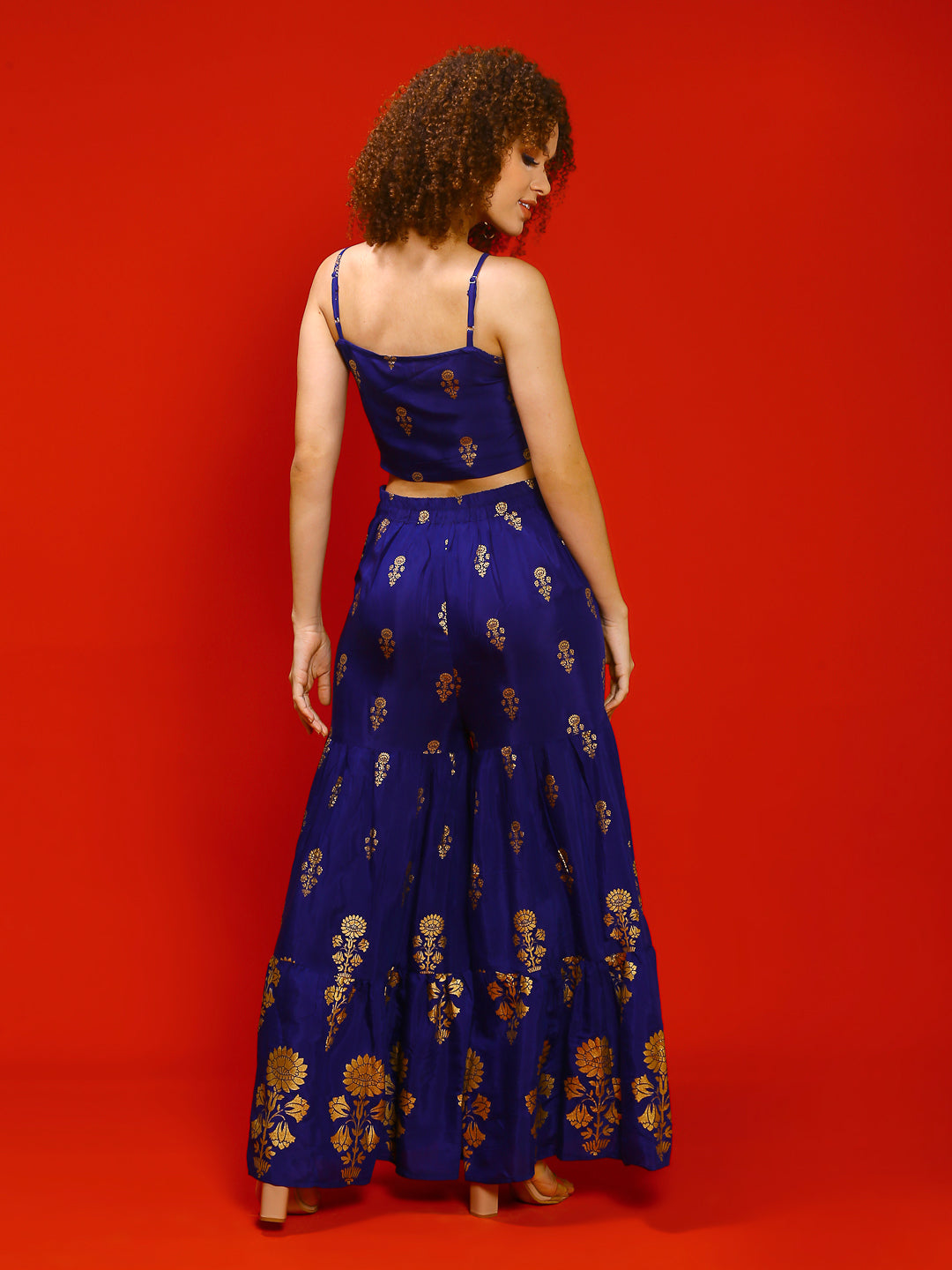 Blue Ethnic Print Cord