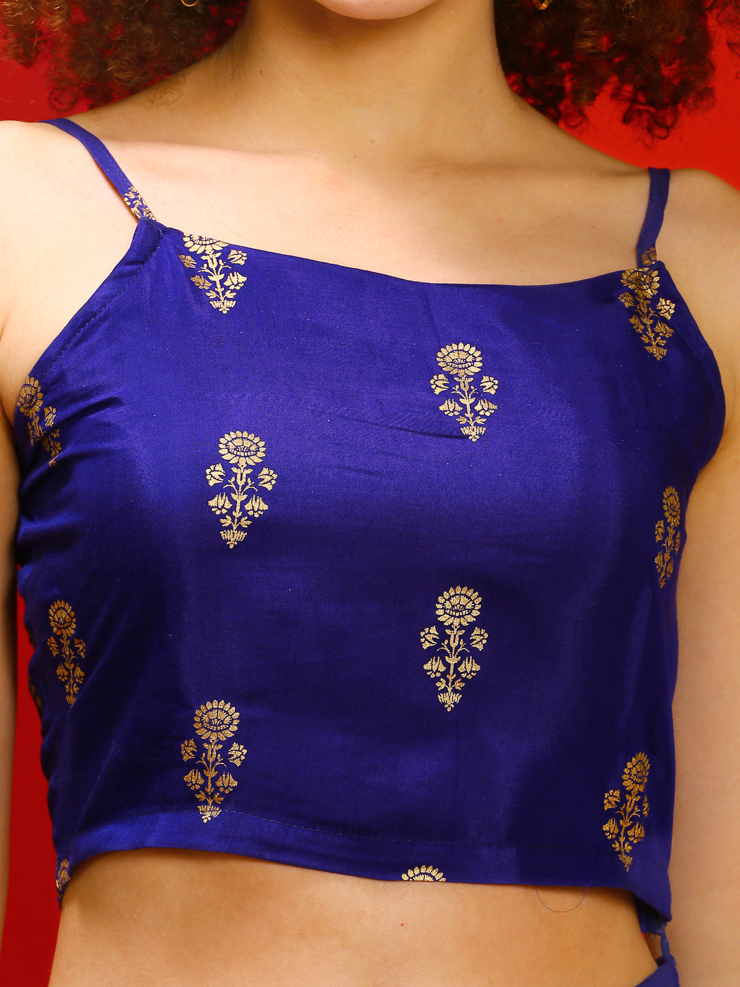 Blue Ethnic Print Cord