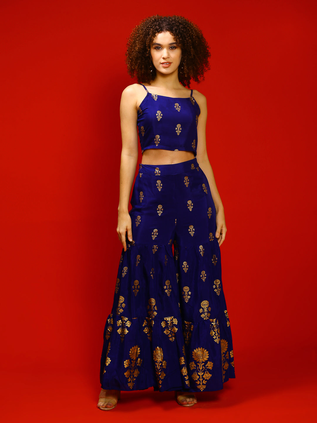 Blue Ethnic Print Cord