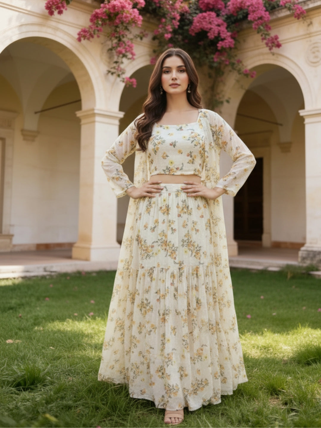 Chiffon 3 Piece Co-Ord Set
