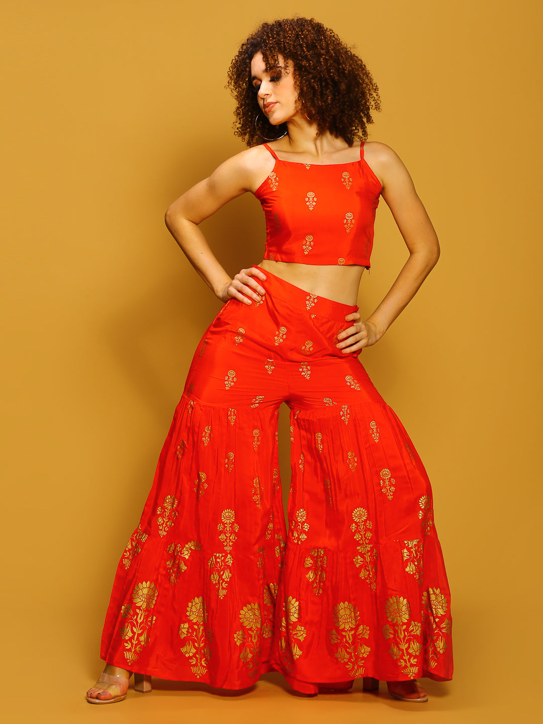 Sharara with strappy top