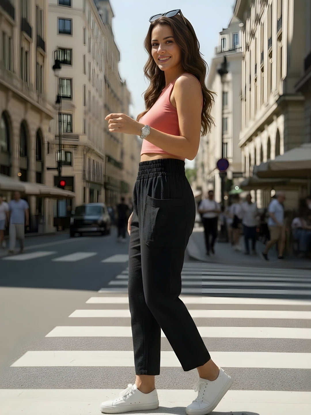 Cotton Nylon Stylish Trouser