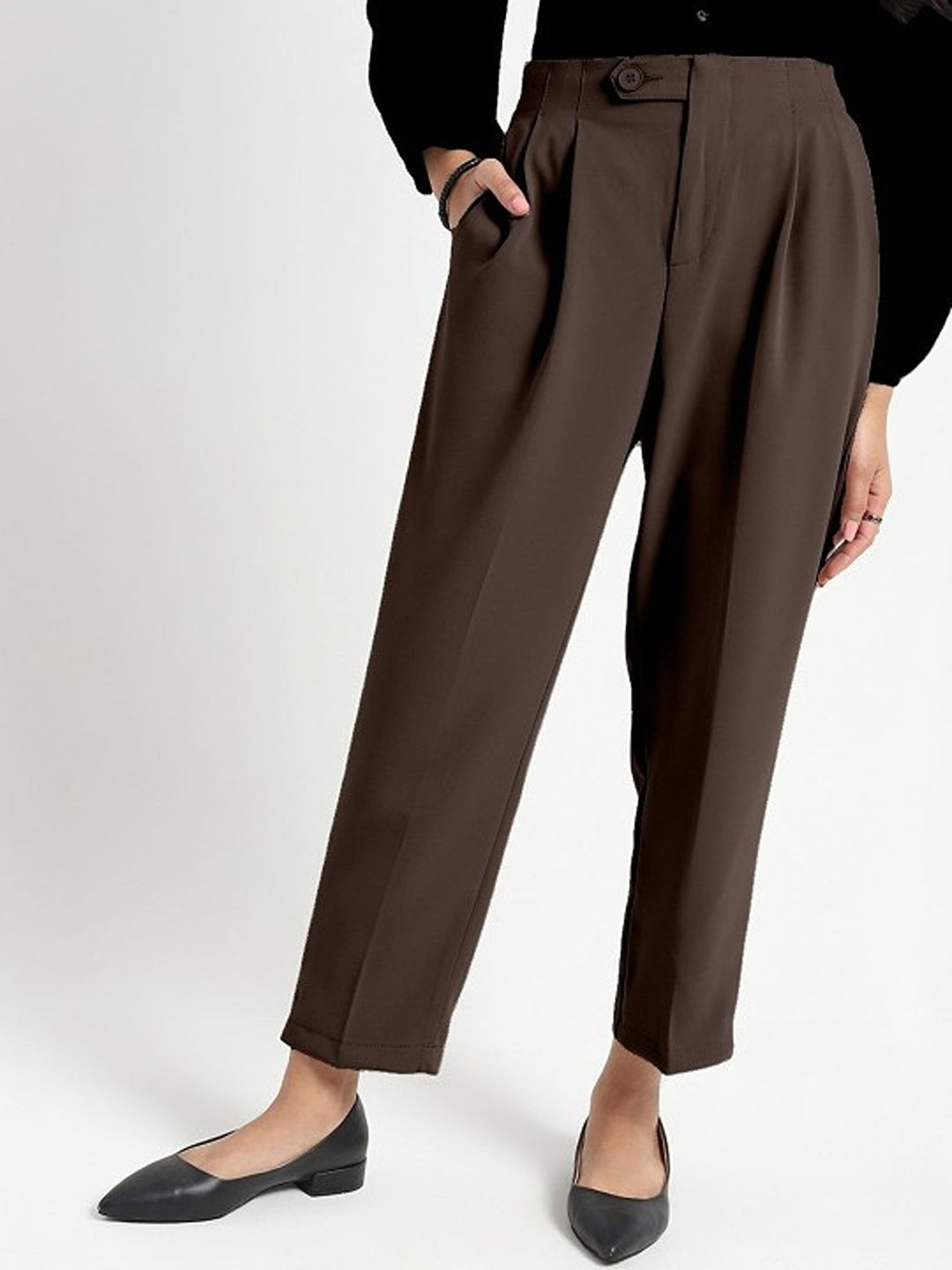 Korean High Rise Pleated Trouser