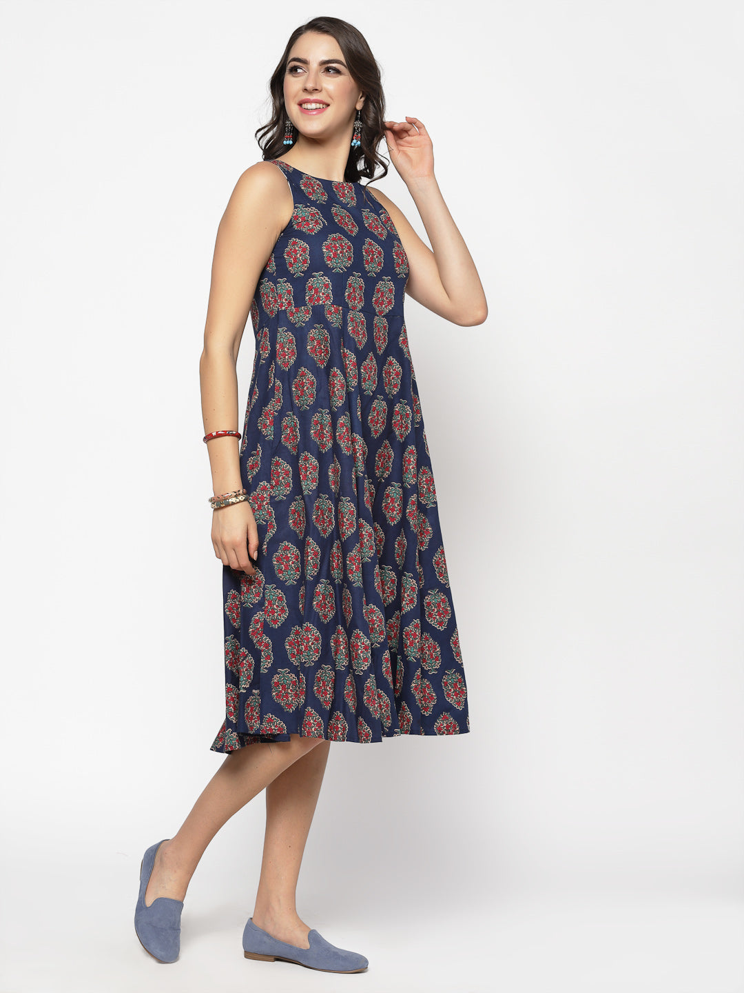 Flarred Sleeveless Dress
