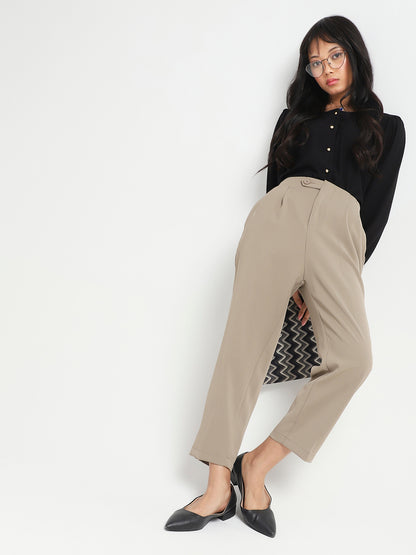 Korean High Rise Pleated Trouser