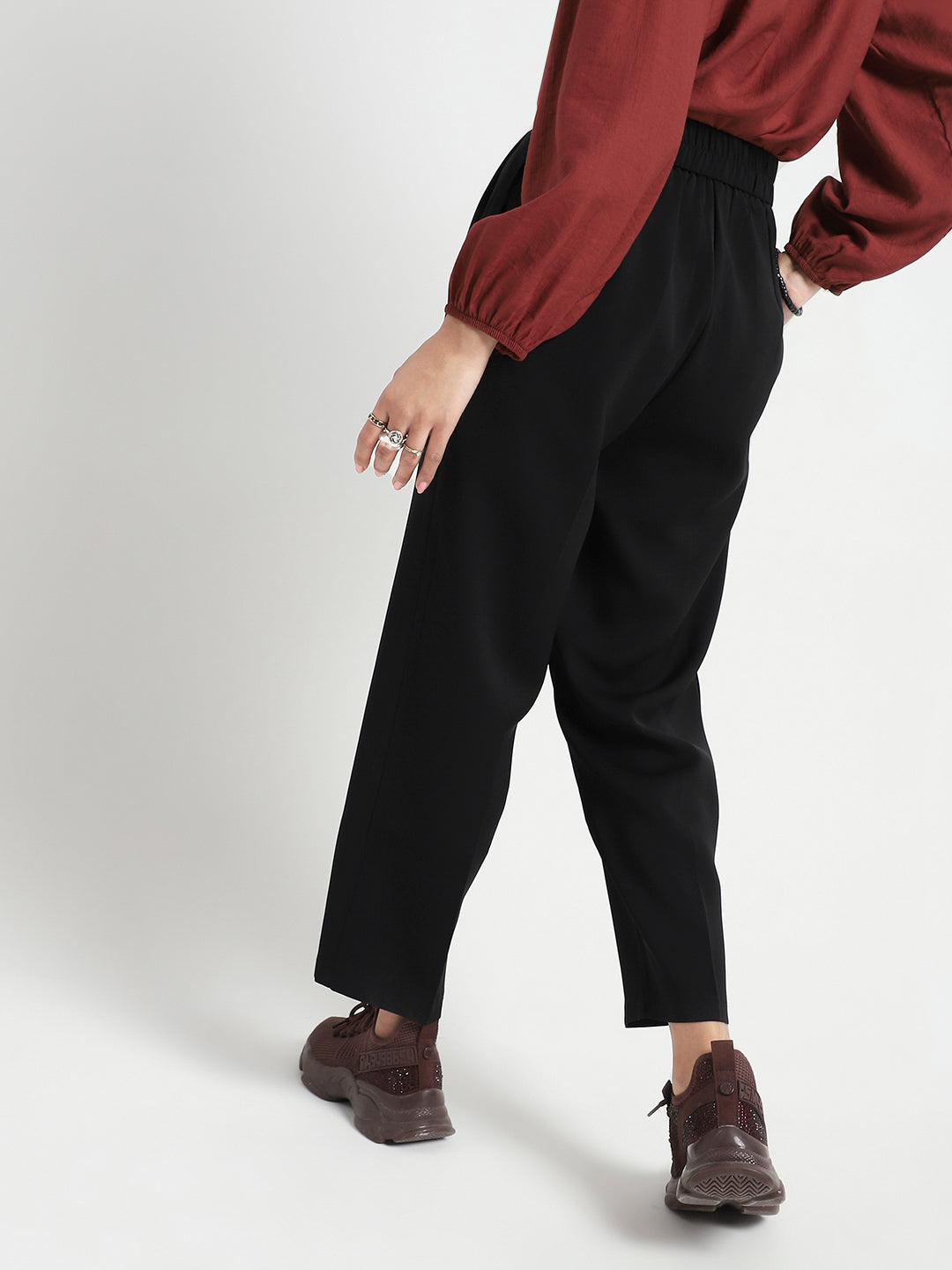 Korean High Rise Pleated Trouser